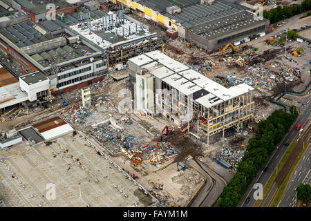 Luftaufnahme, Abbrucharbeiten im Opel-Werk 1, automotive, strukturelle Veränderungen, auto-Industrie, Bochum, Ruhrgebiet, Stockfoto