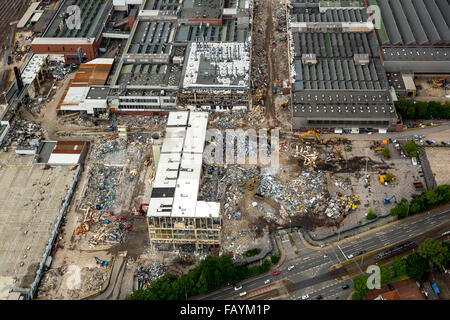 Luftaufnahme, Abbrucharbeiten im Opel-Werk 1, automotive, strukturelle Veränderungen, auto-Industrie, Bochum, Ruhrgebiet, Stockfoto