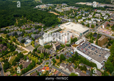 Luftaufnahme, Marina Bergkamen-Rünthe, Datteln-Hamm-Kanal, Yachten, im Landesinneren Wasserstraßen, Bergkamen, Ruhrgebiet, Nordrhein-Westfalen Stockfoto