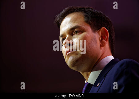 Washington, D.C. 5. März 2014. Senator Marco Rubio von Florida während der Konferenz 2014 CPAC abgebildet. Stockfoto