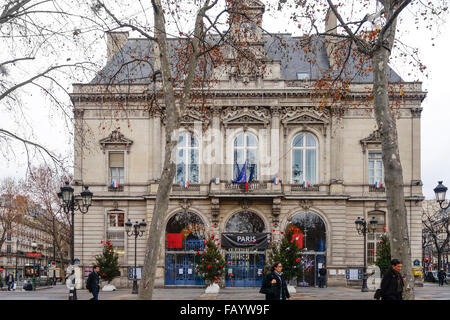 Das 11. Arrondissement Rathaus, der die Hauptstadt Frankreichs, Paris. Stockfoto