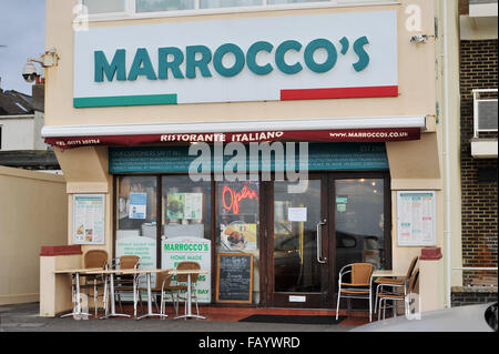 Morroco italienisches Restaurant in Hove Strandpromenade Brighton UK Stockfoto