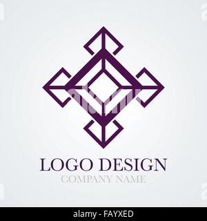 Vektor-Illustration von Cube-logo Stock Vektor