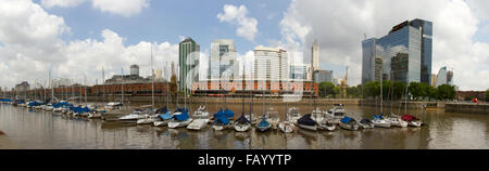 Panorama der Stadtteil Puerto Madero in Buenos Aires, Argentinien. Stockfoto