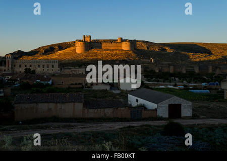 Berlanga de Duero mittelalterliche Burg Stockfoto