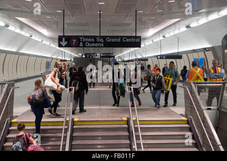 Javits Center U-Bahn-Station an der Linie 7 in Manhattan NYC Stockfoto