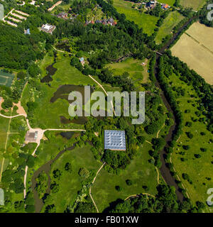 Abraham BAu Architekten Raimund Abraham, Luftaufnahme, Projekt von Karl-Heinrich Müller, Kunstsammler, Langen Foundation, Stockfoto