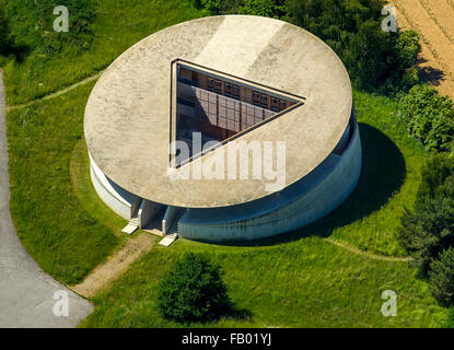 Abraham BAu Architekten Raimund Abraham, Luftaufnahme, Projekt von Karl-Heinrich Müller, Kunstsammler, Langen Foundation, Stockfoto