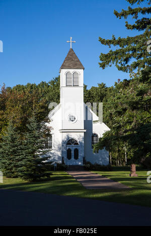 Kirche auf Madeline Island, Wisconsin Stockfoto