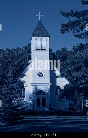 Kirche auf Madeline Island, Wisconsin Stockfoto