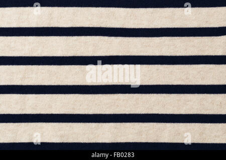 Blauen Streifen Strickjacke Pullover Stoff Textilhintergrund Stockfoto