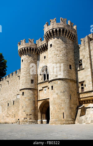 Der Palast der Großmeister, Altstadt von Rhodos, Dodekanes, Griechenland, UNESCO Stockfoto