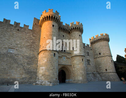 Der Palast der Großmeister, Altstadt von Rhodos, Dodekanes, Griechenland, UNESCO Stockfoto