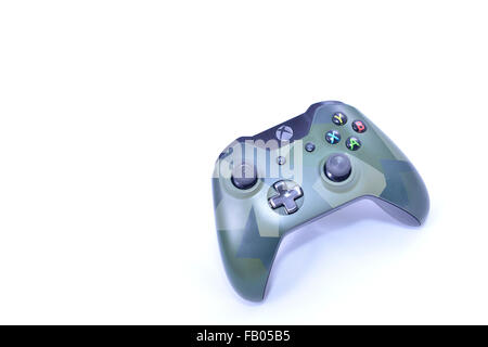 Microsoft Xbox One 1 Wireless Game Controller Stockfoto