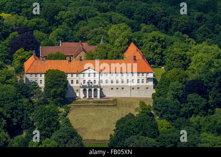 Schloss Cappenberg in Selm-Cappenberg Stiftskirche mit Schlossberg, ehemals Cappenberg Schloss ist ein ehemaliger Zisterzienser Stockfoto