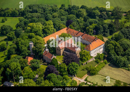 Schloss Cappenberg in Selm-Cappenberg Stiftskirche mit Schlossberg, ehemals Cappenberg Schloss ist ein ehemaliger Zisterzienser Stockfoto