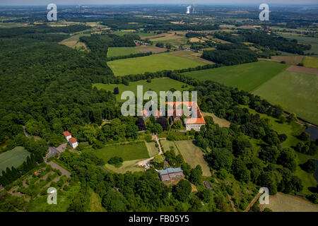 Schloss Cappenberg in Selm-Cappenberg Stiftskirche mit Schlossberg, ehemals Cappenberg Schloss ist ein ehemaliger Zisterzienser Stockfoto