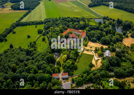 Schloss Cappenberg in Selm-Cappenberg Stiftskirche mit Schlossberg, ehemals Cappenberg Schloss ist ein ehemaliger Zisterzienser Stockfoto