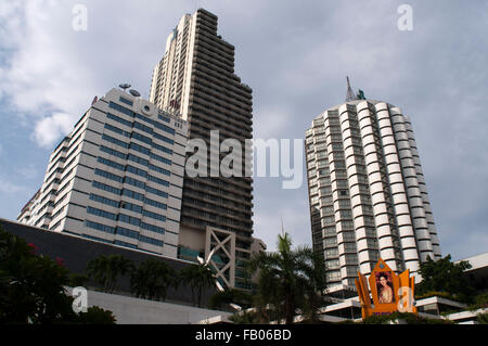 Hotel Grand President, Bangkok, Thailand. President Palace Hotel an der Sukhumvit Road gelegen. Minuten entfernt von der BTS Nana Station. Das Hotel bietet geräumige Zimmer, mitten im Herzen von Bangkok. Stockfoto