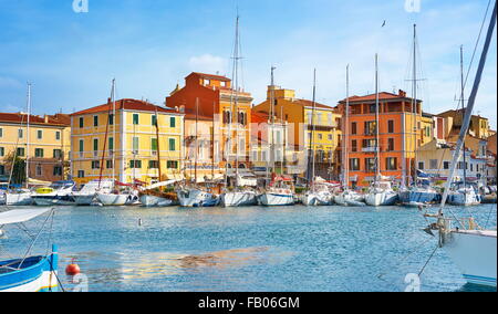 La Maddalena Hafen, Insel La Maddalena, Sardinien, Italien Stockfoto