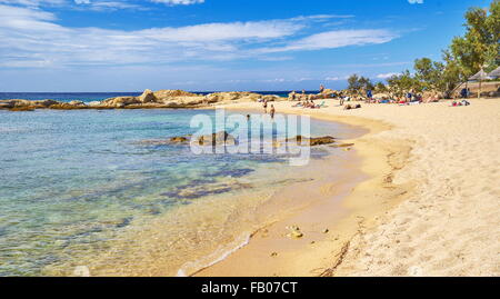 Der Strand in der Nähe von Lumio, Balagne, Korsika, Frankreich Stockfoto