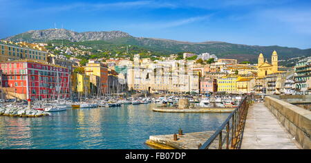 Hafen von Bastia, Korsika, Frankreich Stockfoto