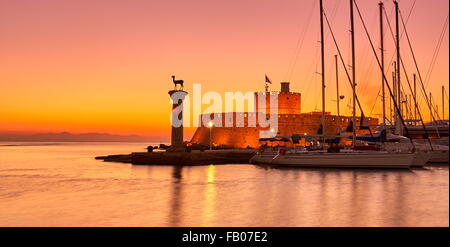Rhodos Stadt, Griechenland, UNESCO Stockfoto