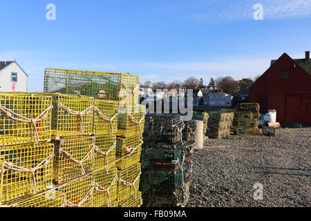 Bilder von Rockport Massachusetts Haupthafen und alten Hafen Stockfoto