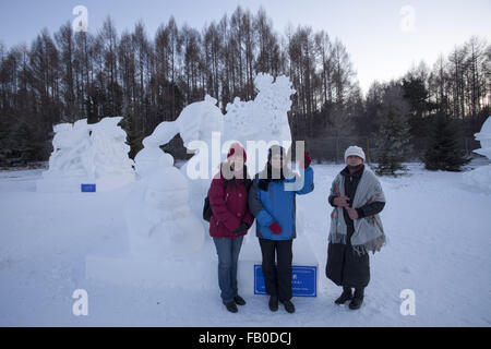 Changchun, Jilin, CHN. 5. Januar 2016. Changchun, CHINA - 5. Januar 2015: (Nur zur redaktionellen Verwendung. CHINA heraus)-Eis-fest. © SIPA Asien/ZUMA Draht/Alamy Live-Nachrichten Stockfoto