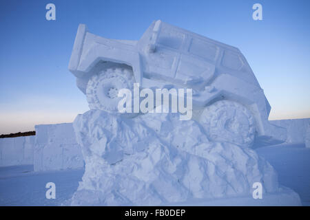 Changchun, Jilin, CHN. 5. Januar 2016. Changchun, CHINA - 5. Januar 2015: (Nur zur redaktionellen Verwendung. CHINA heraus)-Eis-fest. © SIPA Asien/ZUMA Draht/Alamy Live-Nachrichten Stockfoto