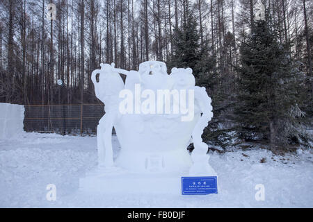 Changchun, Jilin, CHN. 5. Januar 2016. Changchun, CHINA - 5. Januar 2015: (Nur zur redaktionellen Verwendung. CHINA heraus)-Eis-fest. © SIPA Asien/ZUMA Draht/Alamy Live-Nachrichten Stockfoto