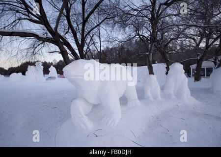 Changchun, Jilin, CHN. 5. Januar 2016. Changchun, CHINA - 5. Januar 2015: (Nur zur redaktionellen Verwendung. CHINA heraus)-Eis-fest. © SIPA Asien/ZUMA Draht/Alamy Live-Nachrichten Stockfoto