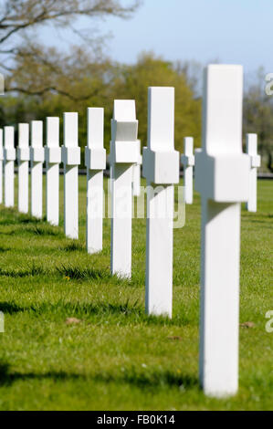 Gräber von einem amerikanischen Soldaten gestorben in zweiter Weltkrieg, US Krieg Friedhof, Madingley, Cambridge, UK Stockfoto