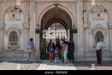 Mäuse-Tempel in Bikaner, Indien. Stockfoto