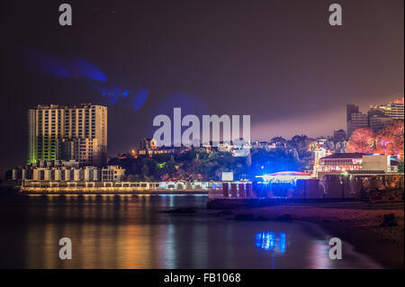schöne Nacht-Szene der Stadt Ukraine odessa Stockfoto