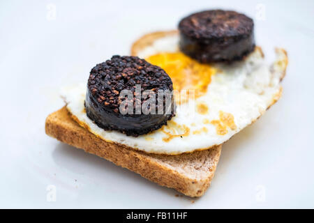 Eine Blutwurst-Wurst Stockfoto