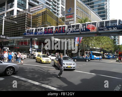 Sydney Monorail Stockfoto