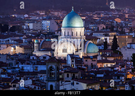 Große Synagoge von Florenz Stockfoto