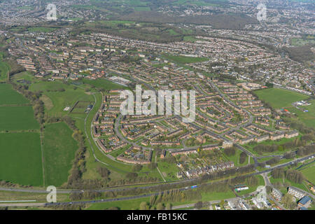 Eine Luftaufnahme des Bezirks Minialbum in Sheffield, South Yorkshire Stockfoto