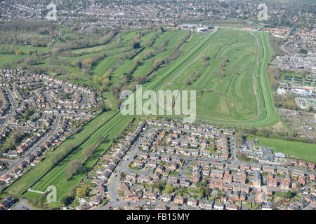 Eine Luftaufnahme des Leicester Racecourse Stockfoto