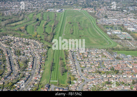 Eine Luftaufnahme des Leicester Racecourse Stockfoto