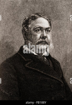 Chester Alan Arthur, 1829 –1886.  US-amerikanischer Rechtsanwalt, Politiker und 21. Präsident der Vereinigten Staaten von Amerika. Stockfoto