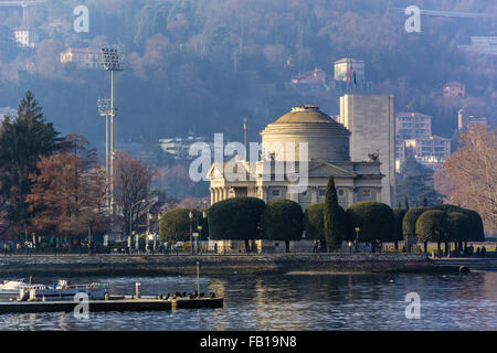 Der Tempio Voltiano ist ein Museum in der Stadt von Como, Italien, die sich Alessandro Volta widmet Stockfoto