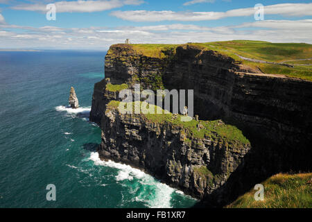 Cliffs of Moher nahe Doolin und Liscannor, County Clare, Irland Stockfoto