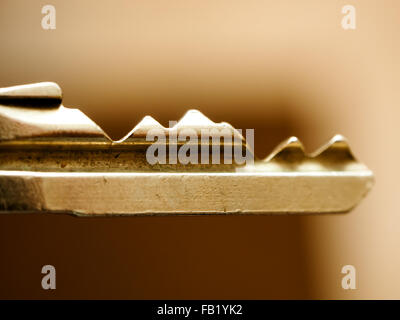 Nahaufnahme von einem typischen Wohngebiet Haustürschlüssel Stockfoto