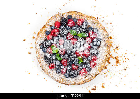 Beeren-Kaffee-Kuchen Stockfoto