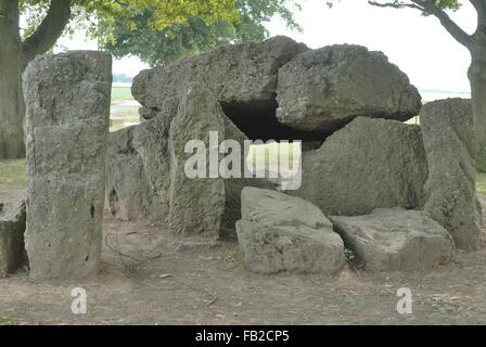 Nördlichen Dolmen oder "Grand Dolmen" 5,5 m Länge - 1,7 Withd. -1,5 m hoch - 3000-2800 v. Chr. megalithischen Website Wéris - Durbuy Belgien Stockfoto