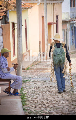 Menschen auf den Straßen von Trinidad, Kuba Stockfoto