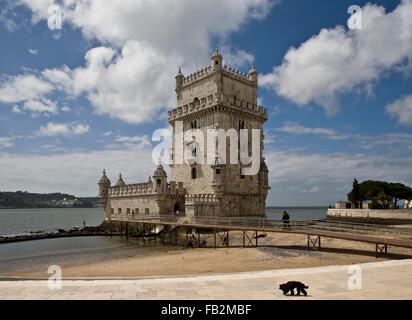 Lissabon, Torre de Belem Stockfoto