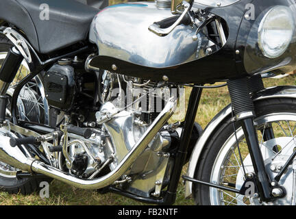 Oldtimer Velocette Venom Thruxton Motorrad. Klassische britische Fahrrad Stockfoto